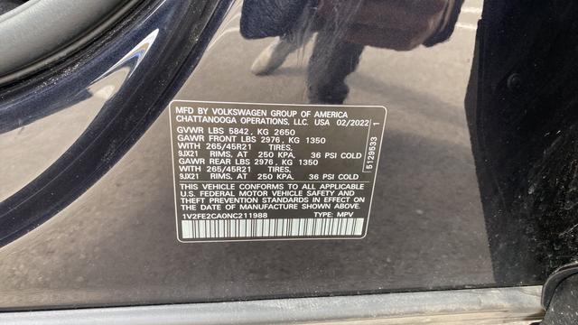 2022 Volkswagen Atlas Cross Sport 3.6L V6 SEL Premium R-Line