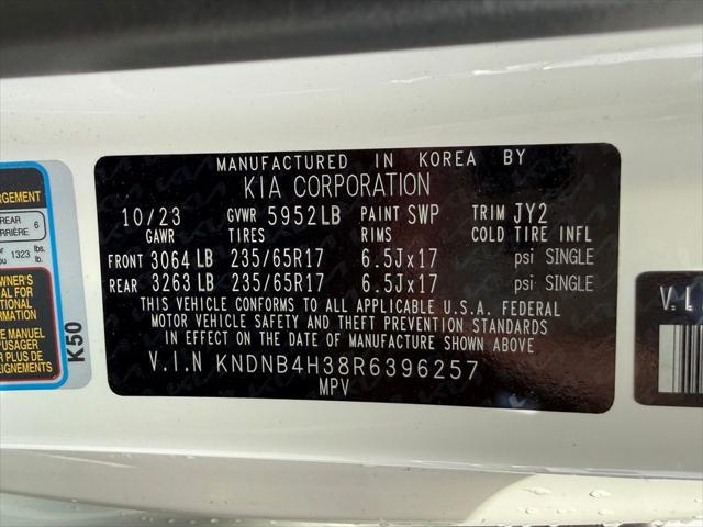 2024 Kia Carnival MPV LX Seat Package
