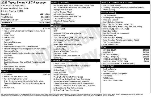 2023 Toyota Sienna XLE