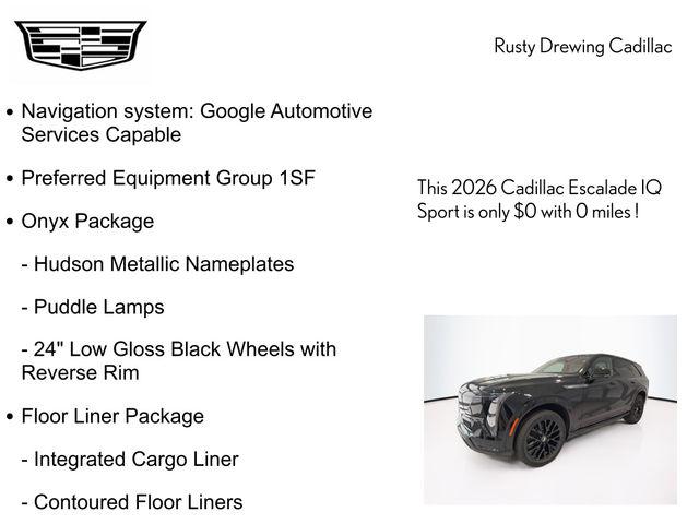 2026 Cadillac Escalade IQ Sport