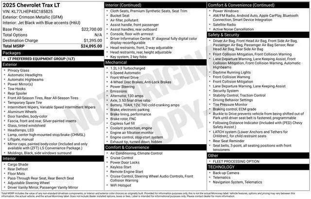 2025 Chevrolet Trax FWD LT