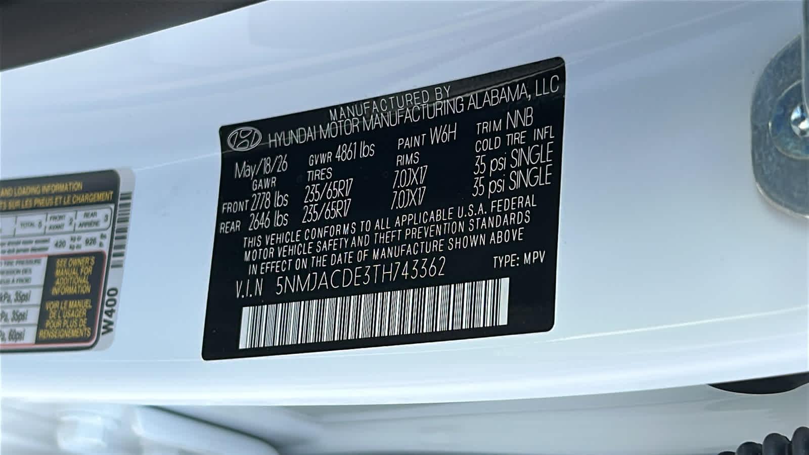 New 2026 Serenity White Pearl Hyundai SE AWD image 60