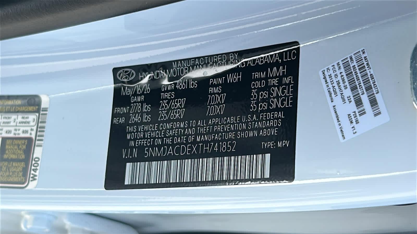 New 2026 Serenity White Pearl Hyundai SE AWD image 60