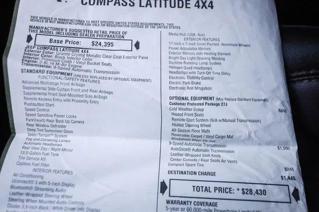 2018 Jeep Compass Latitude 4x4