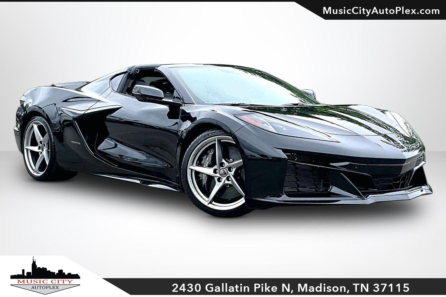 Black 2025 Chevrolet Corvette E-Ray Coupe AWD with 2LZ Coupe All-Wheel Drive Automatic