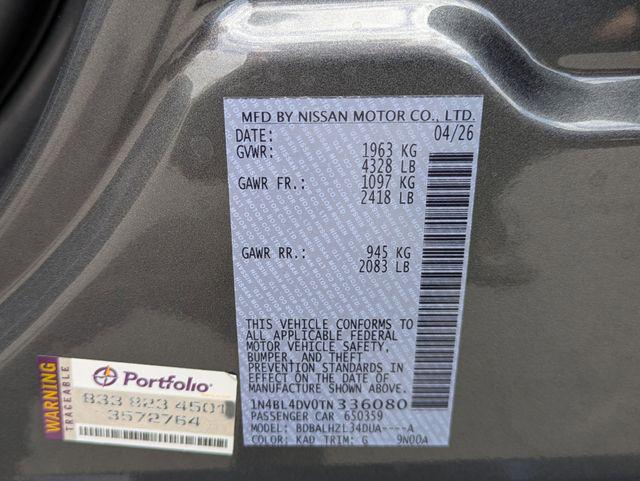 2026 Nissan Altima SV FWD