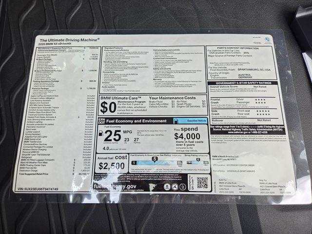 2026 BMW X5 xDrive40i