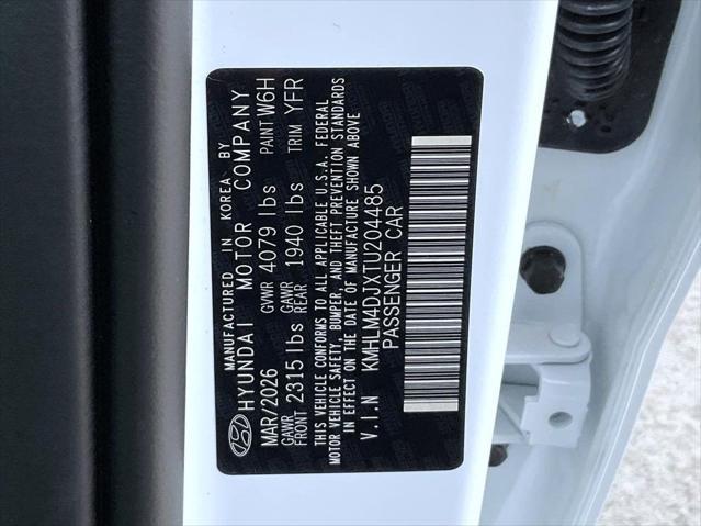 2026 Hyundai Elantra Hybrid Blue