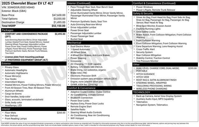 2025 Chevrolet V Blazer LT AWD
