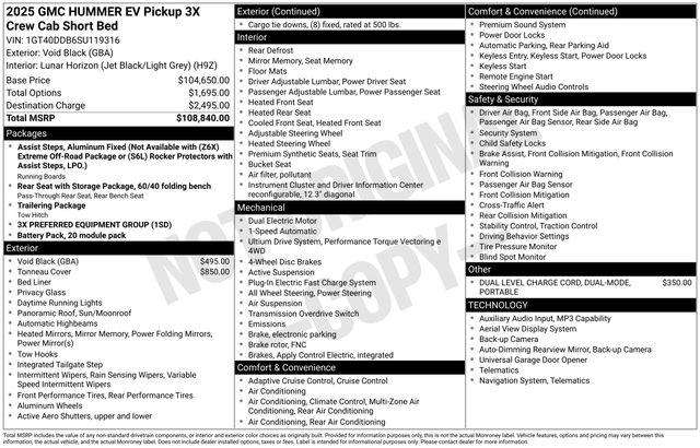 2025 GMC HUMMER EV e4WD 3X