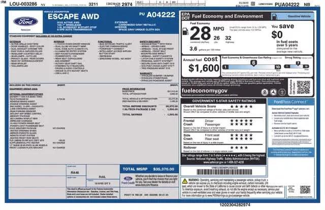 2023 Ford Escape Active