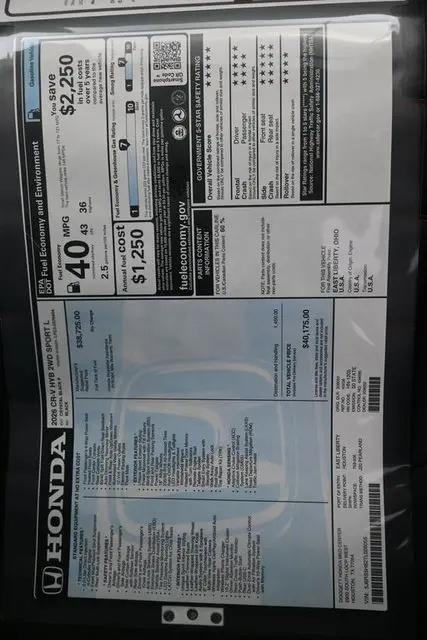2026 Honda CR-V Hybrid 2WD Sport-L
