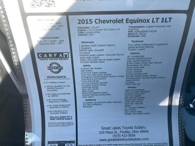 2015 Chevrolet Equinox 1LT