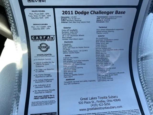 2011 Dodge Challenger Base