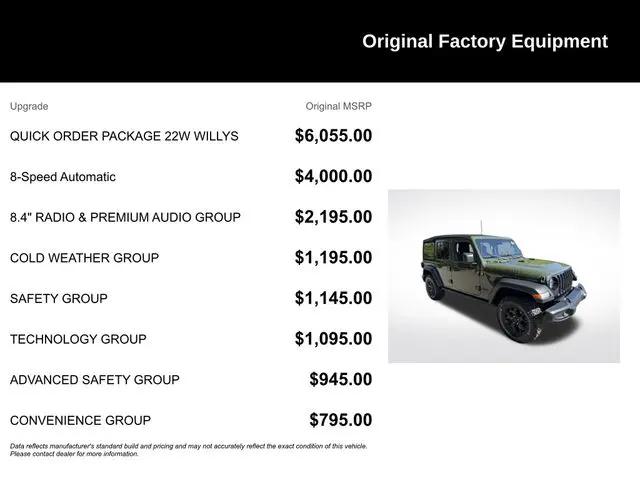 2022 Jeep Wrangler Unlimited Willys 4x4