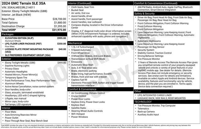 2024 GMC Terrain FWD SLE