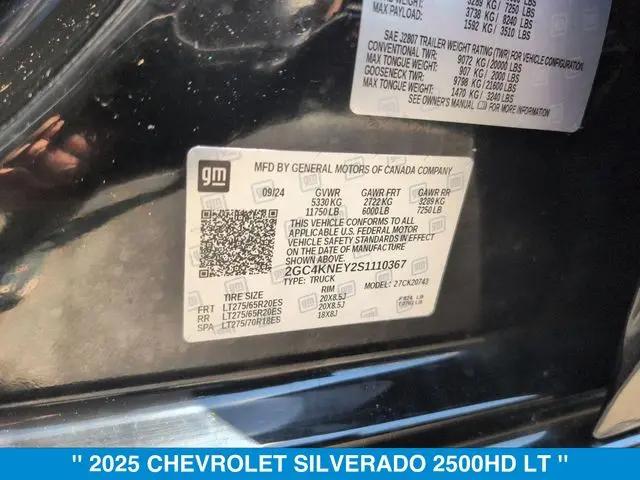 2025 Chevrolet Silverado 2500HD 4WD Crew Cab Standard Bed LT