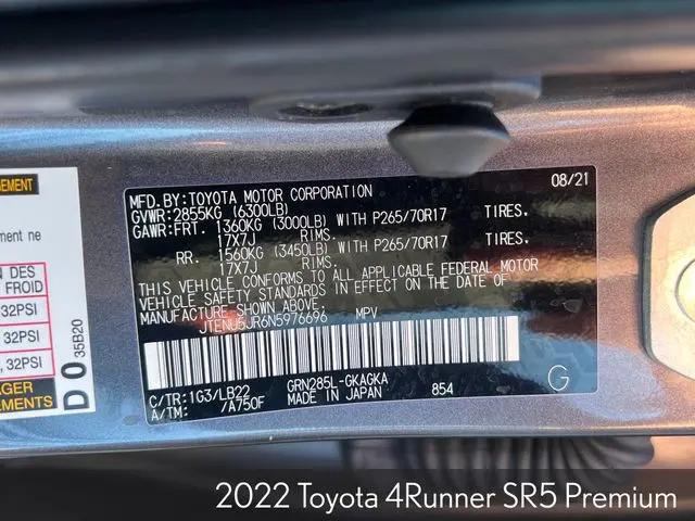 2022 Toyota 4Runner SR5 Premium