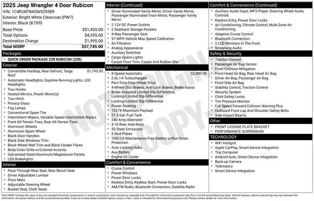 2025 Jeep Wrangler 4-Door Rubicon 4x4