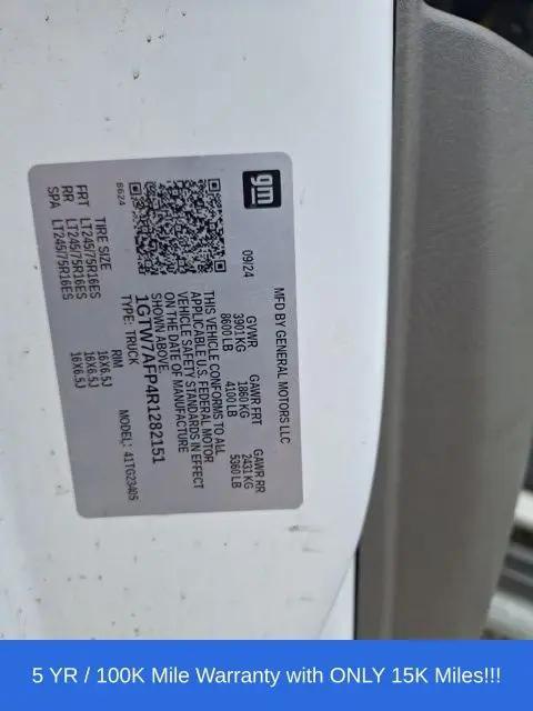 2024 GMC Savana Cargo RWD 2500 Regular Wheelbase Work Van
