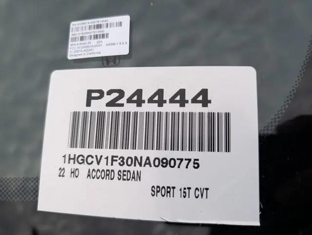 2022 Honda Accord Sport