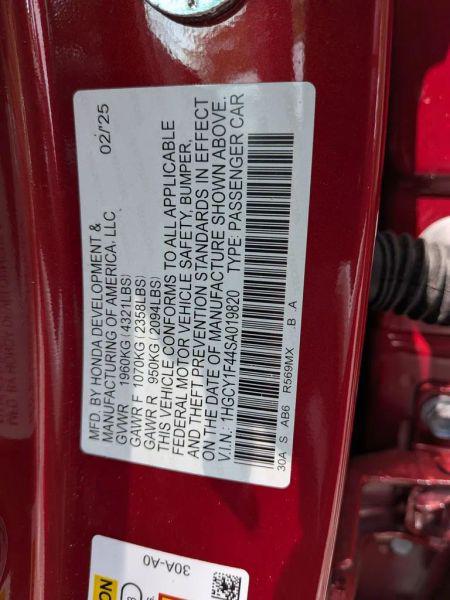 2025 Honda Accord Sedan SE