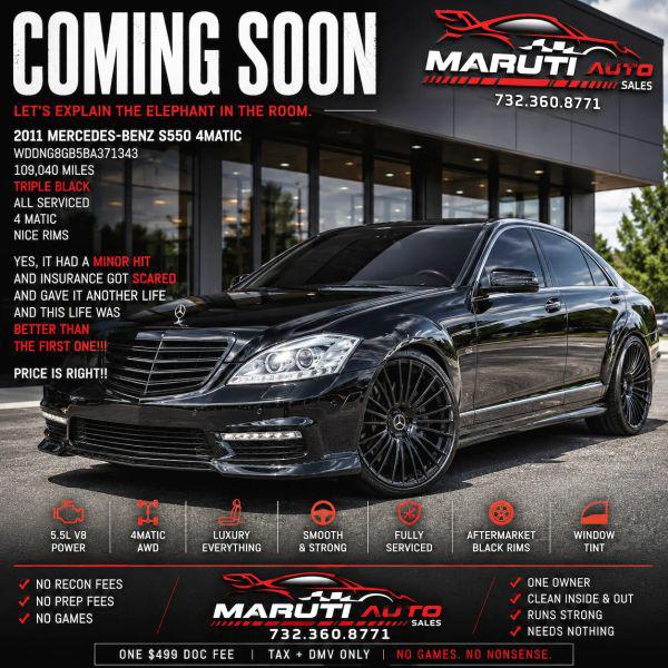 2011 Mercedes-Benz S 550 4MATIC for sale in East Brunswick, NJ