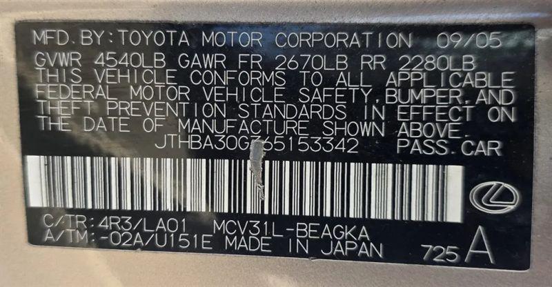 2006 Lexus ES 330 330