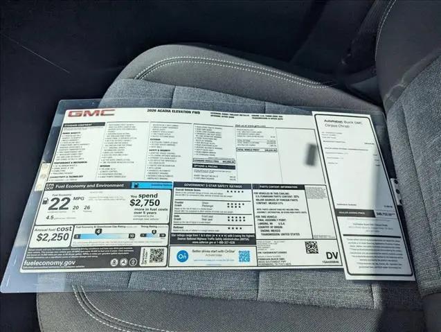 2026 GMC Acadia Elevation FWD