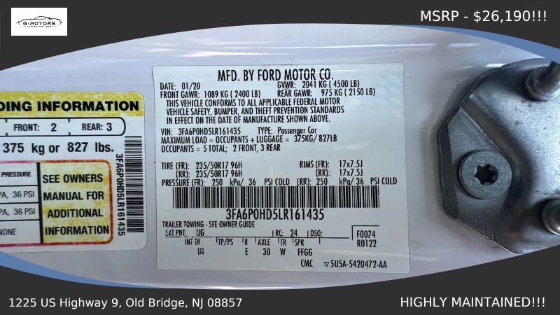 2020 Ford Fusion SE