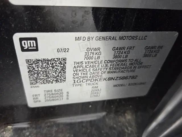 2022 Chevrolet Silverado 1500 4WD Crew Cab Short Bed LT with 2FL