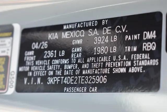2026 Kia K4 LXS