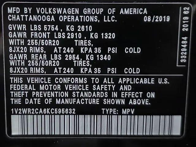 2019 Volkswagen Atlas 3.6L V6 SE w/Technology
