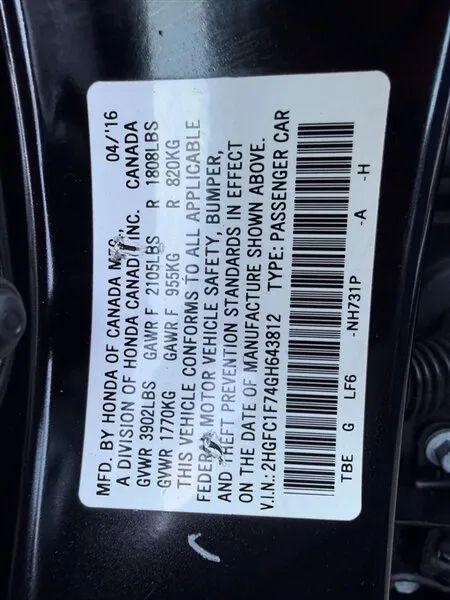 2016 Honda Civic EX-L