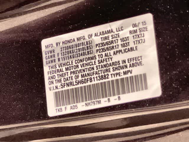 2015 Honda Odyssey Unknown