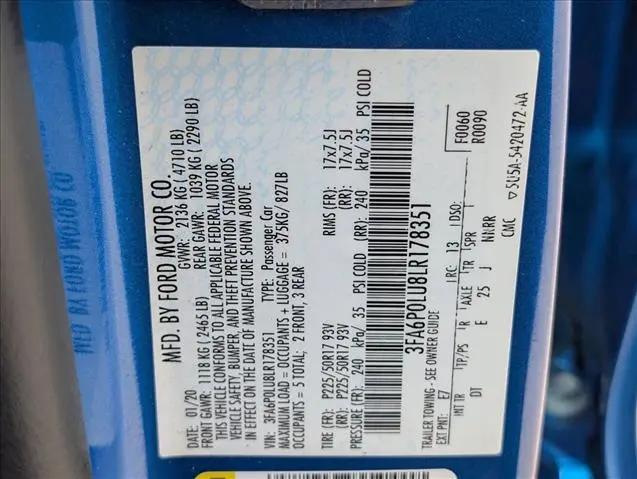 2020 Ford Fusion Hybrid SE