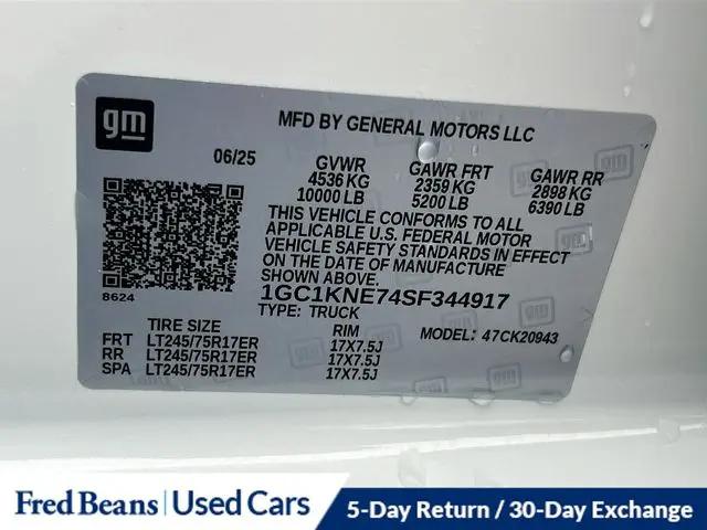 2025 Chevrolet Silverado 2500HD 4WD Crew Cab Long Bed LT