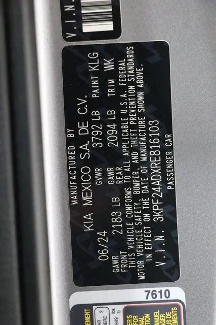 2024 Kia Forte LXS