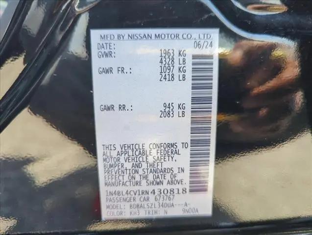 2024 Nissan Altima SR FWD