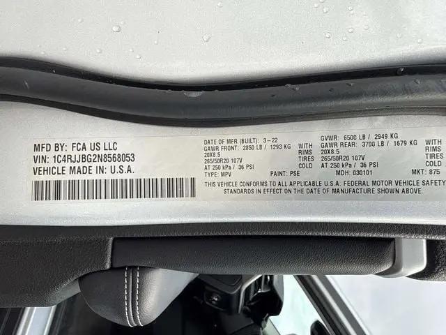 2022 Jeep Grand Cherokee L Limited 4x2