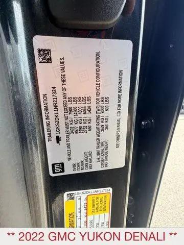 2022 GMC Yukon 4WD Denali
