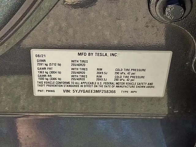 2021 Tesla Model Y Long Range Dual Motor All-Wheel Drive