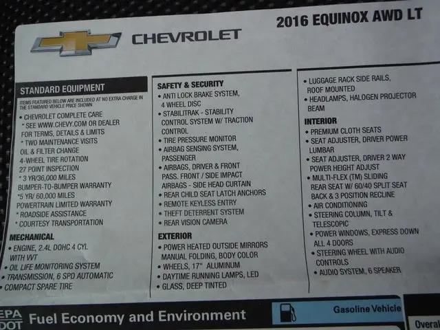 2016 Chevrolet Equinox LT