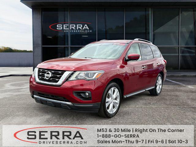 Red (Scarlet Ember) 2018 Nissan Pathfinder SL 4WD SUV / Crossover Four-Wheel Drive Continuously Variable Transmission