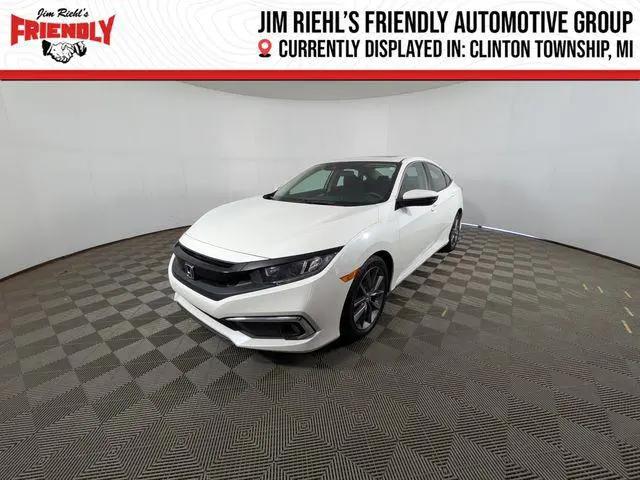 2019 Honda Civic EX for sale in CLINTON TOWNSHIP, MI