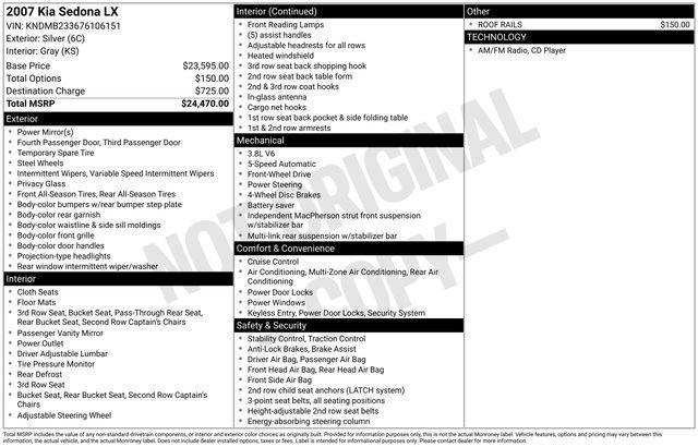 2007 Kia Sedona LX