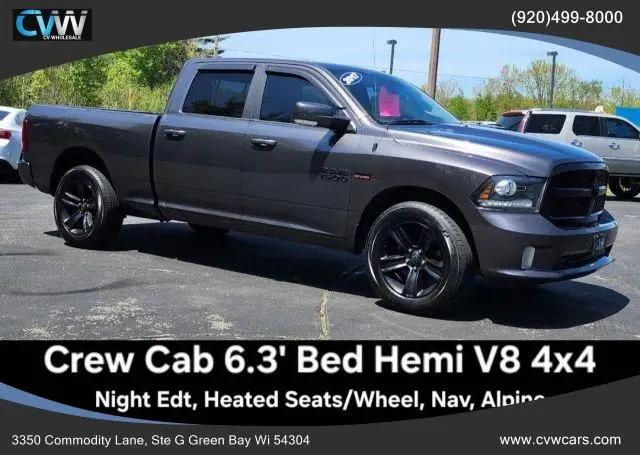 2017 Ram 1500 Night Crew Cab 4x4 6'4" Box for sale in Green Bay, WI