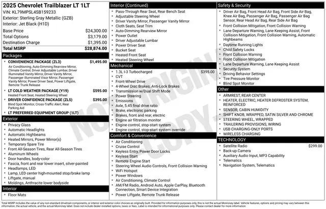 2025 Chevrolet TrailBlazer FWD LT