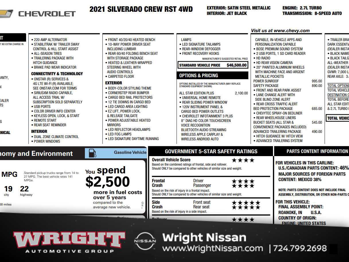 2021 Chevrolet Silverado 1500 RST 4X4 Crew Cab Short Box's photo