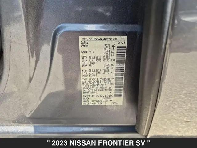 2023 Nissan Frontier Crew Cab Long Bed SV 4x4